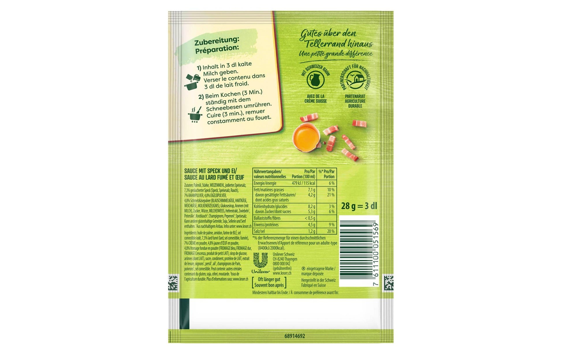 Knorr Carbonara-Sauce – 28 g