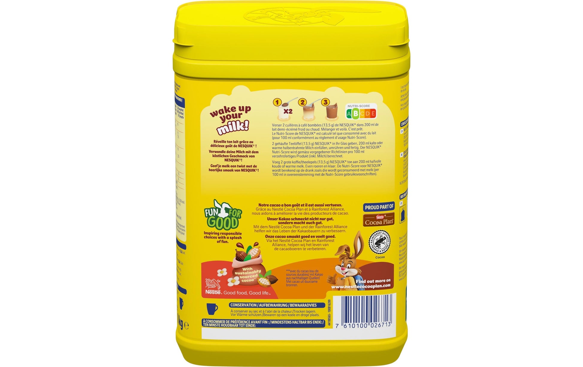 Nesquik getränk Nesquik – Kakaogetränkepulver, Schokolade – 1 kg