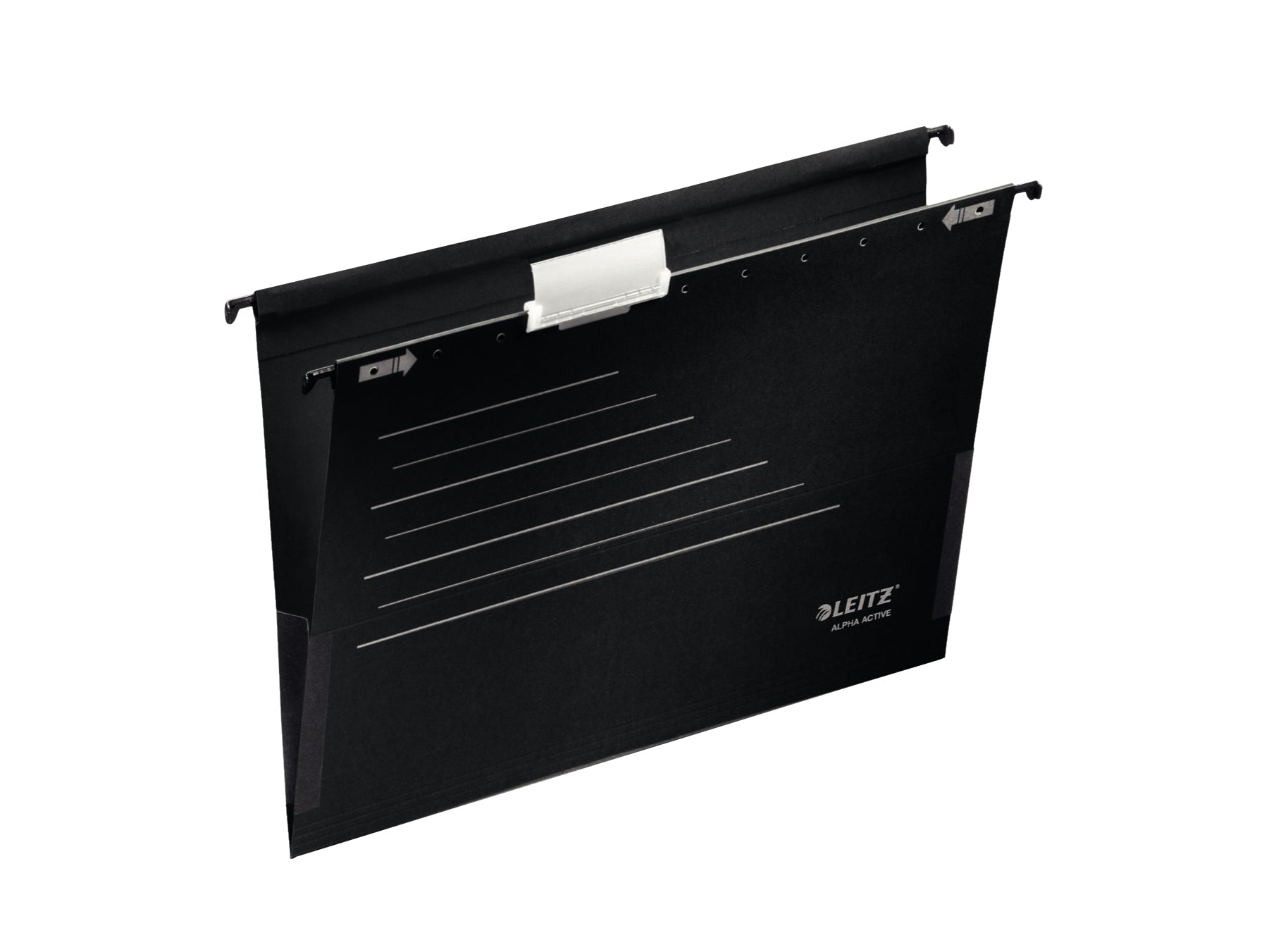 Leitz Hängetasche Alpha Active – für A4, Schwarz, Karton, 5 Stk.