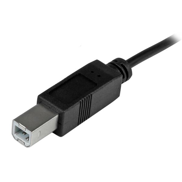 StarTech.com USB-C auf USB-B Kabel – USB 2.0 (480 Mbit/s) – 2 m – PVC-Mantel, geschirmt – Schwarz