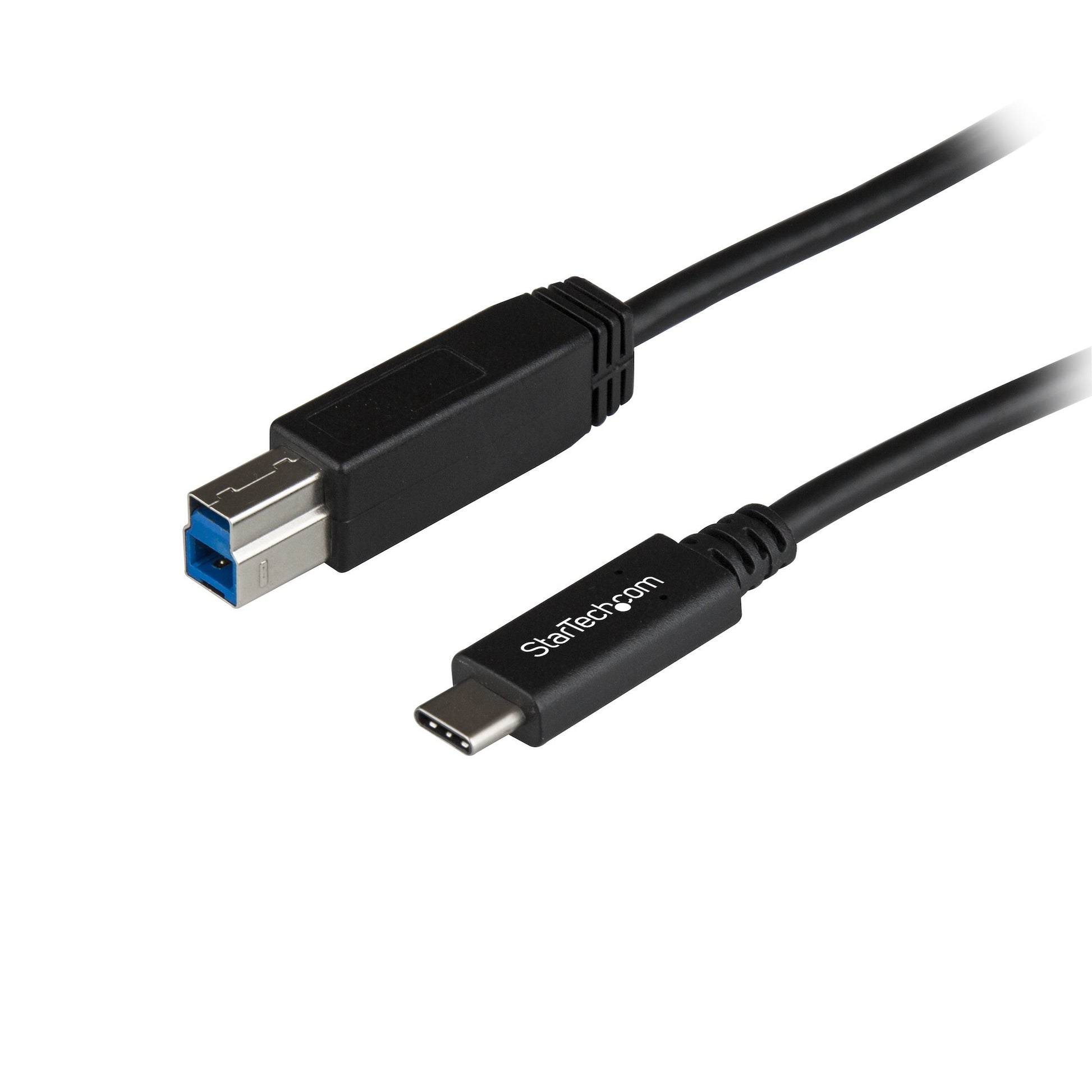 StarTech.com USB-C auf USB-B Kabel – USB 3.2 Gen 2 (10 Gbit/s) – 1 m – PVC-Mantel – Schwarz