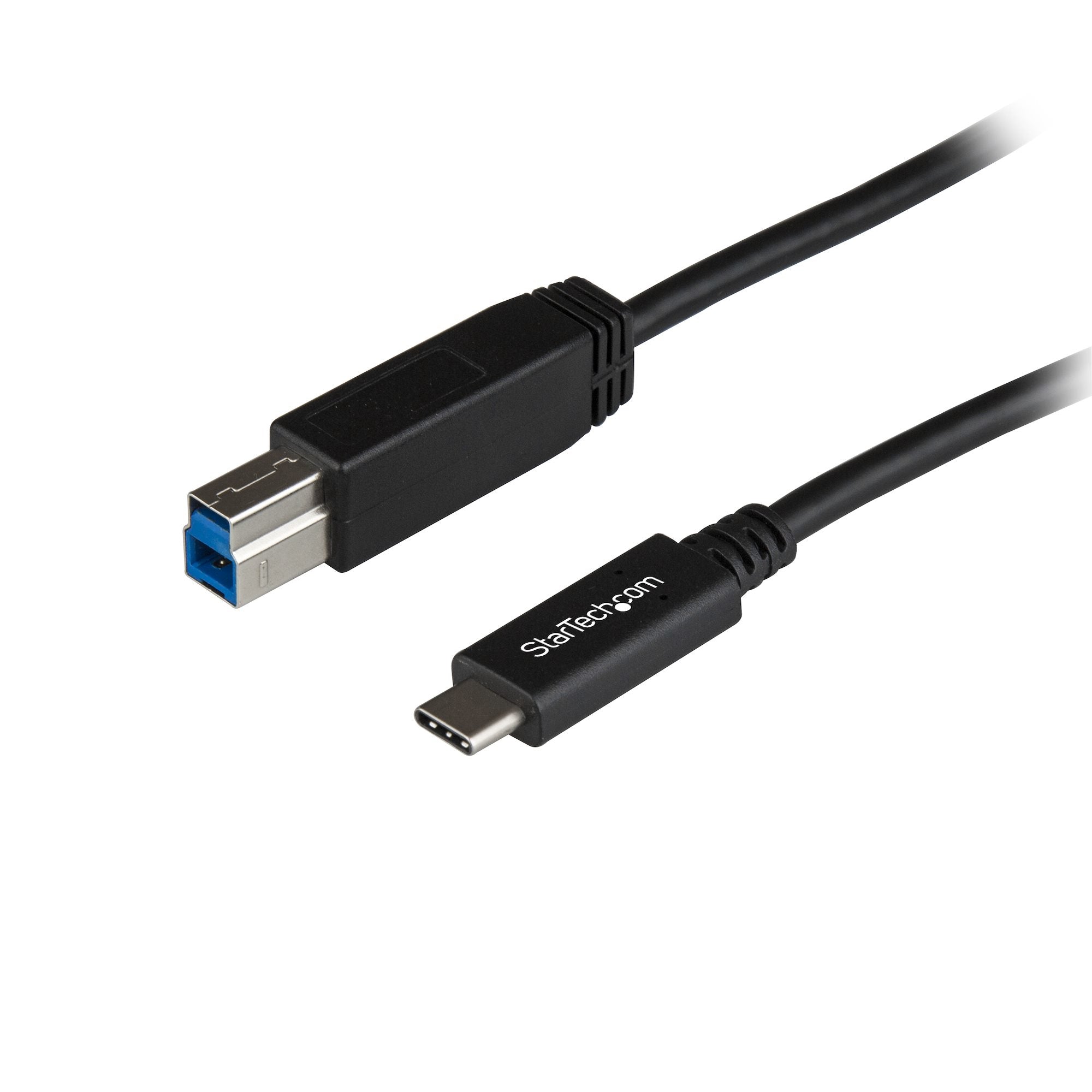 StarTech.com USB-C auf USB-B Kabel – USB 3.2 Gen 2 (10 Gbit/s) – 1 m – PVC-Mantel – Schwarz