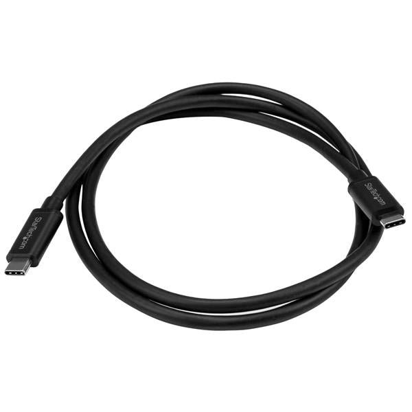 StarTech.com USB-C auf USB-C Kabel – USB 3.2 Gen 2 (10 Gbit/s) – 1 m – PD 60 W – 8K/60 – Schwarz