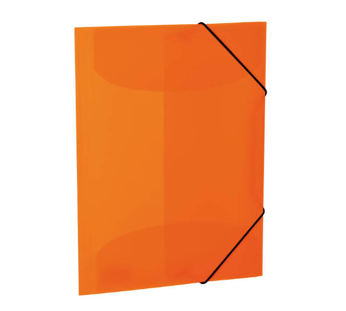 HERMA Sammelmappe, für A4, Kunststoff, orange, mit Gummizug