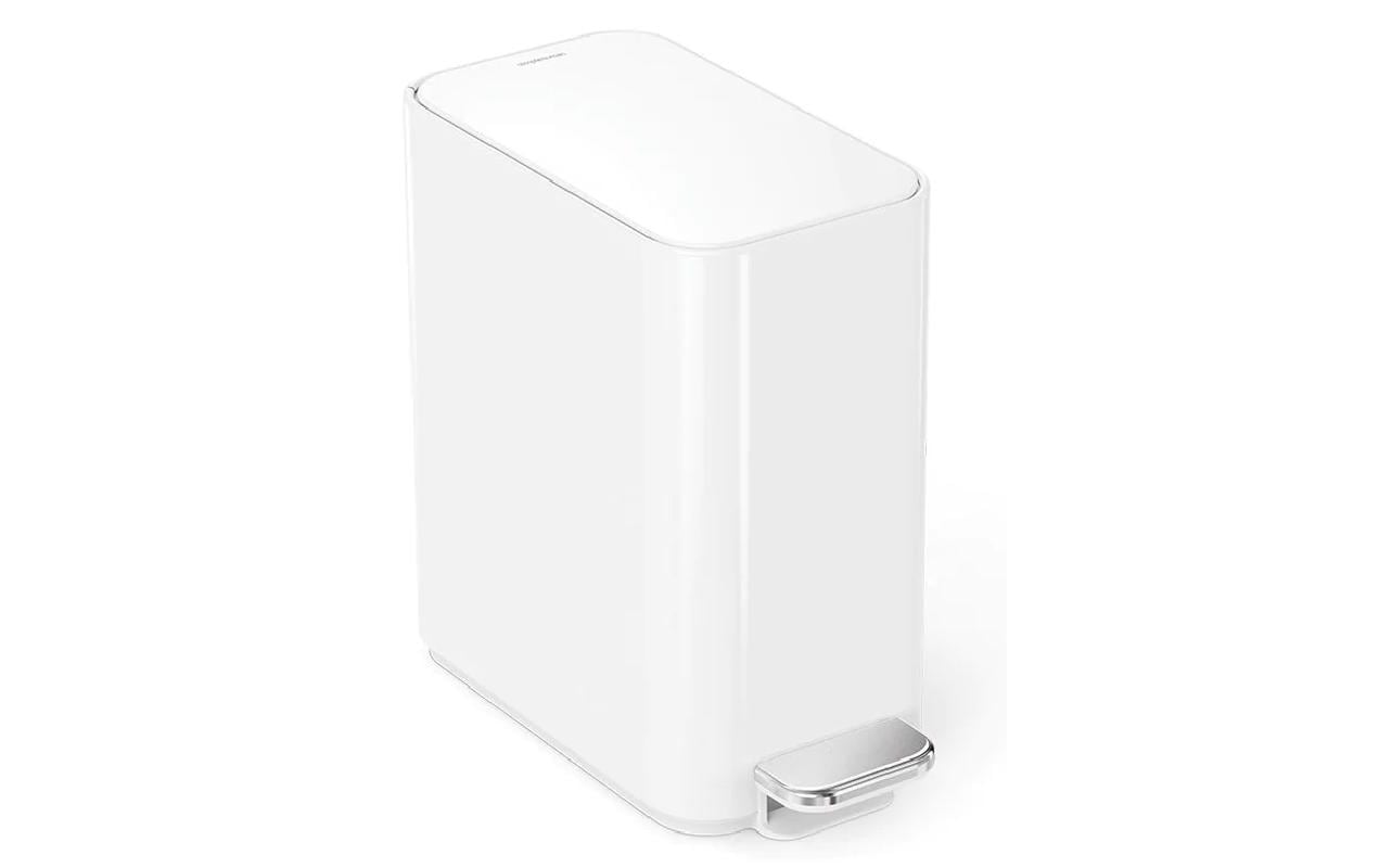 simplehuman Papierkorb – 5 l – Edelstahl – B × H × T 157 × 310 × 320 mm