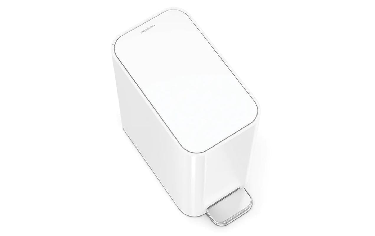 simplehuman Papierkorb – 5 l – Edelstahl – B × H × T 157 × 310 × 320 mm