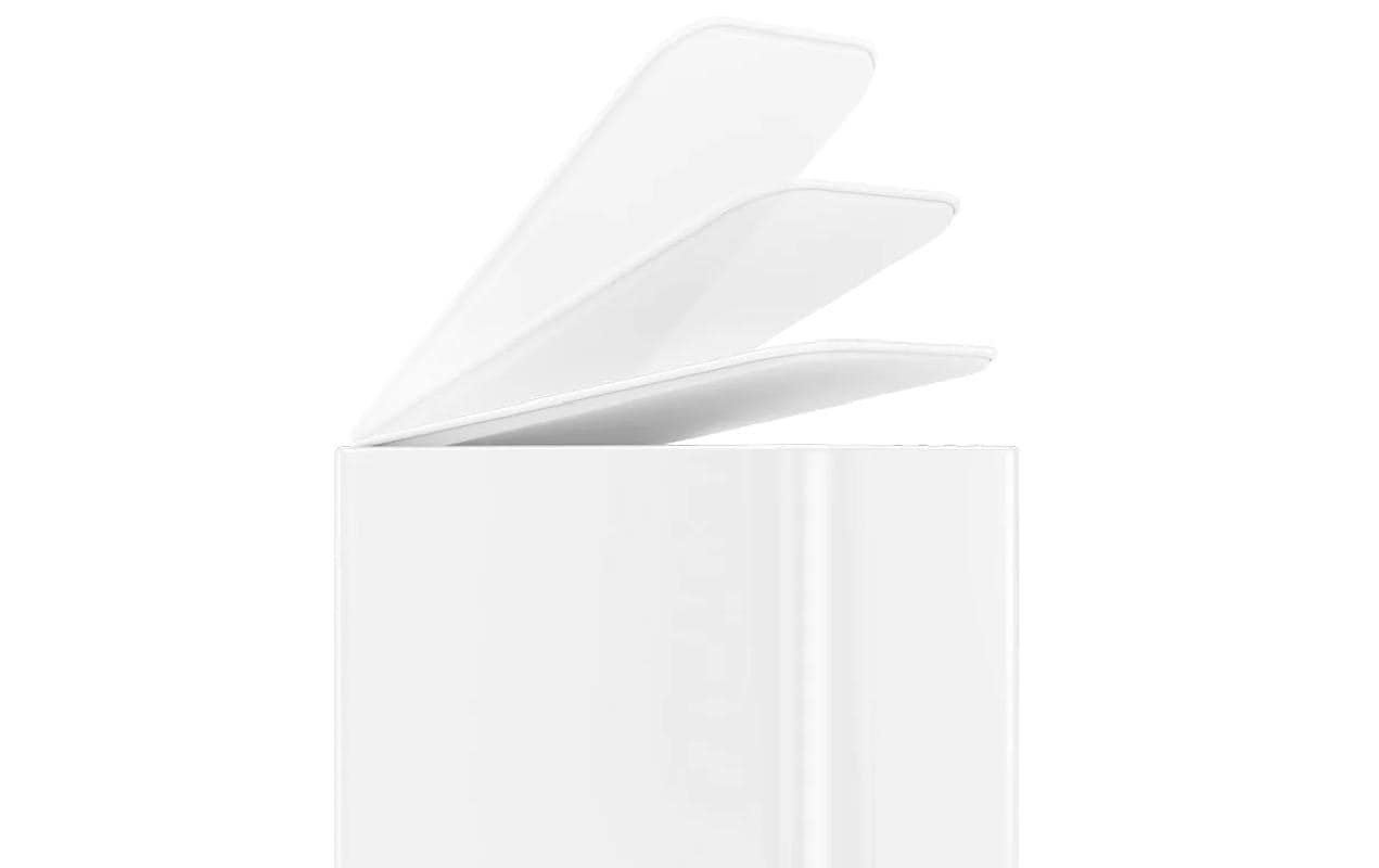 simplehuman Papierkorb – 5 l – Edelstahl – B × H × T 157 × 310 × 320 mm