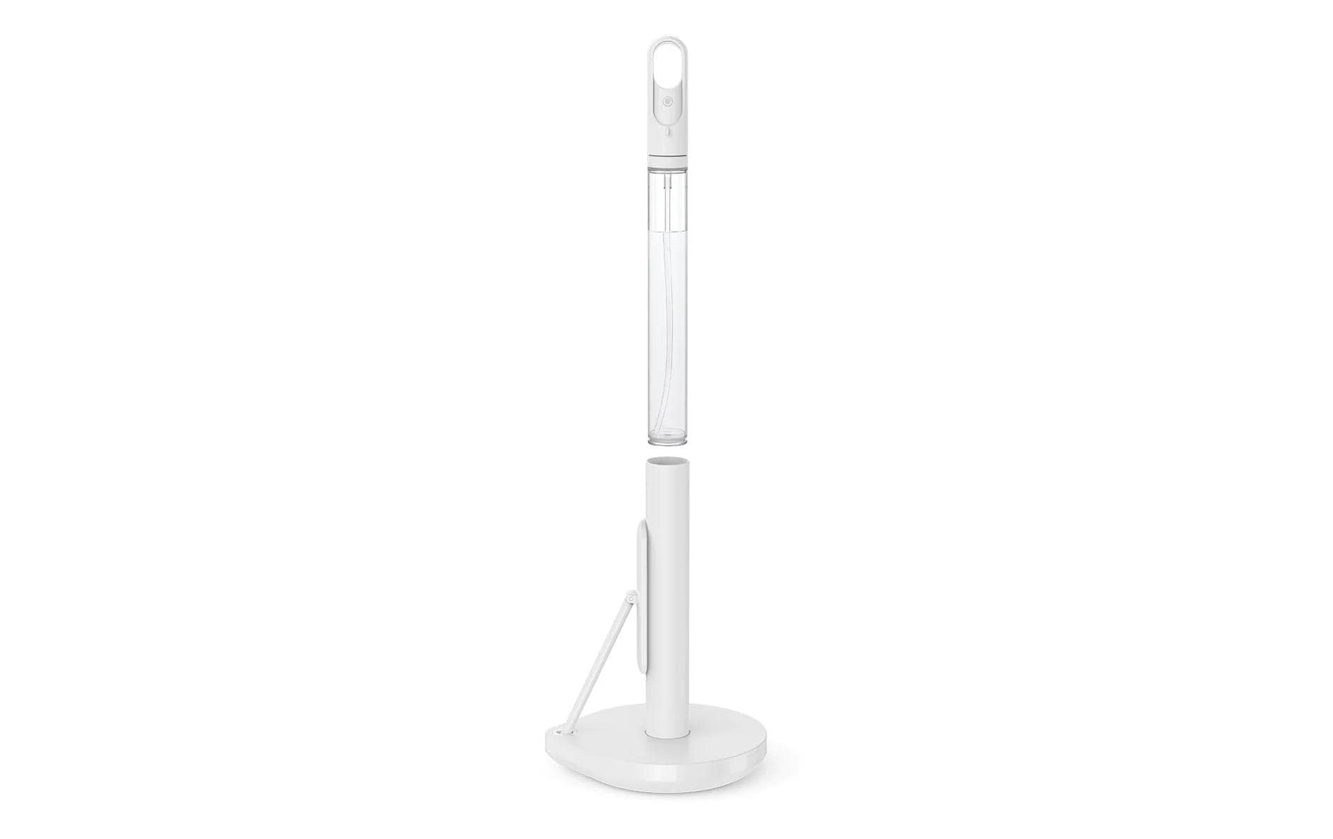 Simplehuman – Küchenrollenhalter Edelstahl, 20,6 × 18 × 38,1 cm, Weiss, für Rollen bis Ø 18 cm