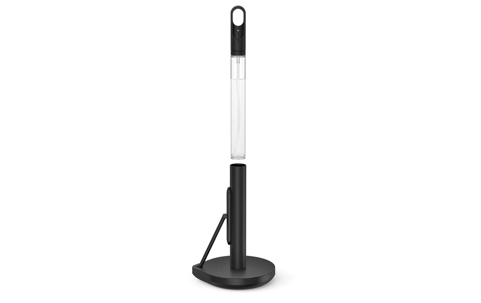 simplehuman Küchenrollenhalter Edelstahl, 20,6 × 18 × 38,1 cm, Schwarz
