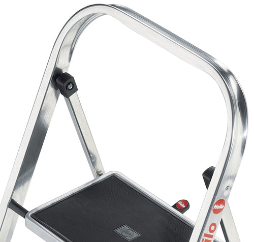 Hailo Klappleiter – 3 Stufen, 150 kg, Höhe 105 cm, Aluminium