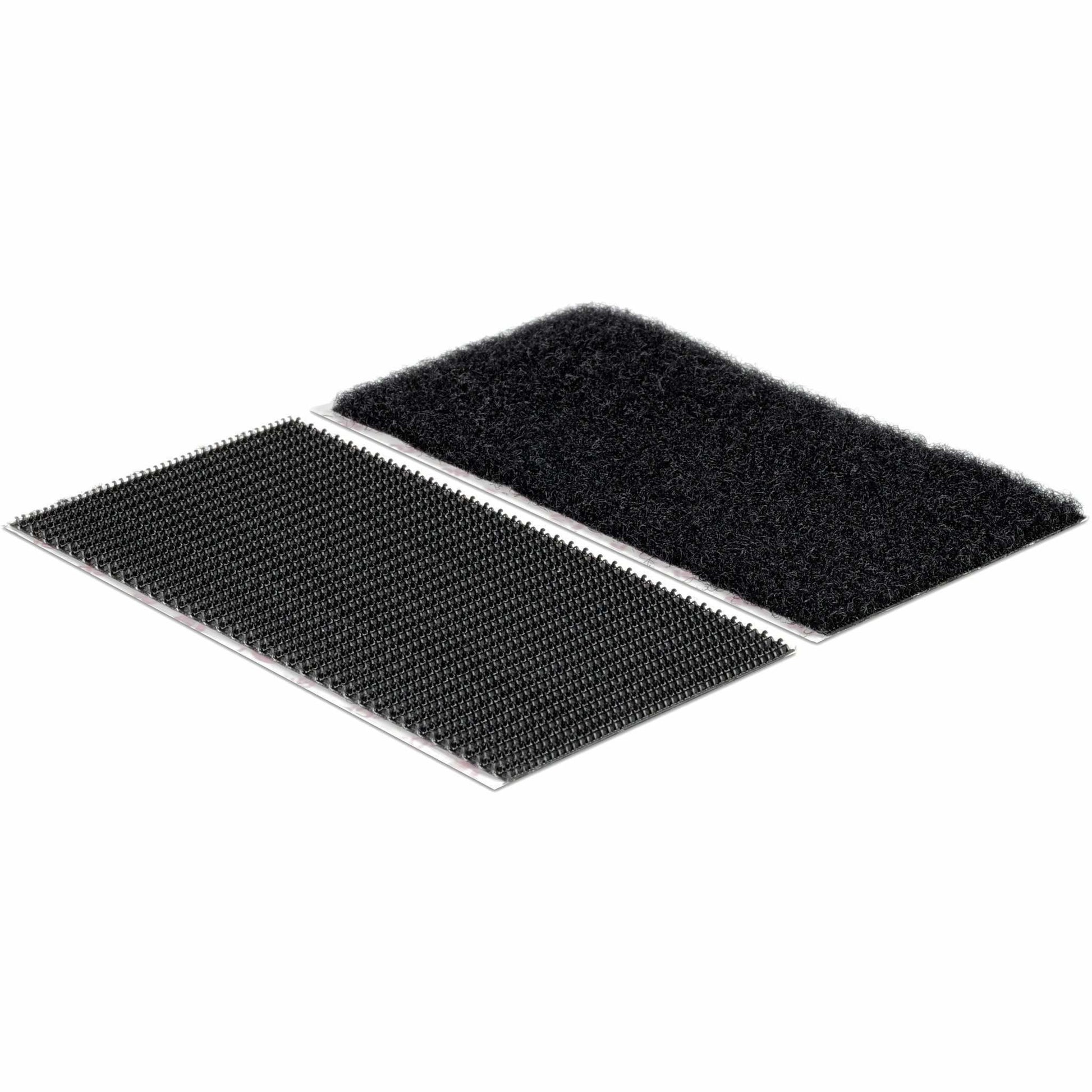 Velcro Klettstreifen extra stark – 50 mm × 0,1 m, schwarz, selbstklebend, bis 7 kg, 2 Sets