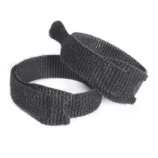 Velcro Klettkabelbinder, 12 mm × 0,20 m, schwarz, 6 Stück