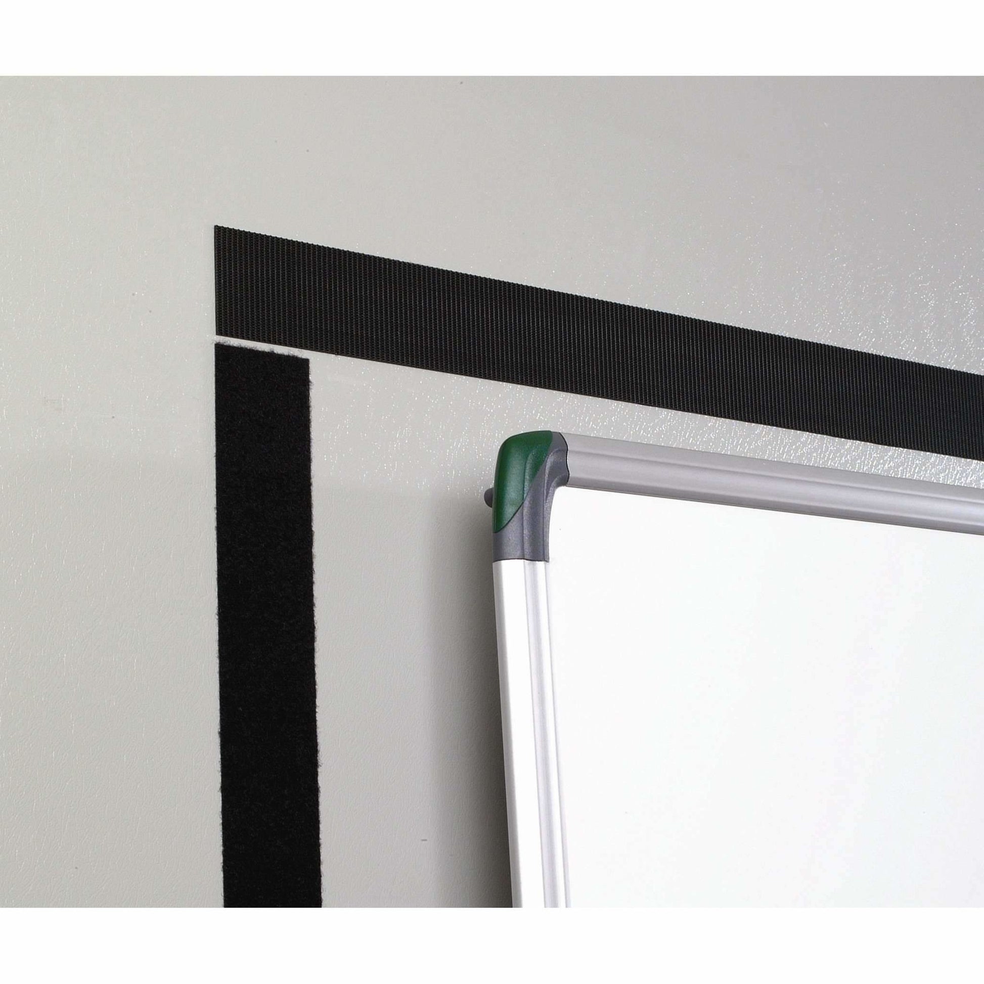 Velcro Klettband extra stark, selbstklebend – 50 mm × 1 m, schwarz, 1 Stk.