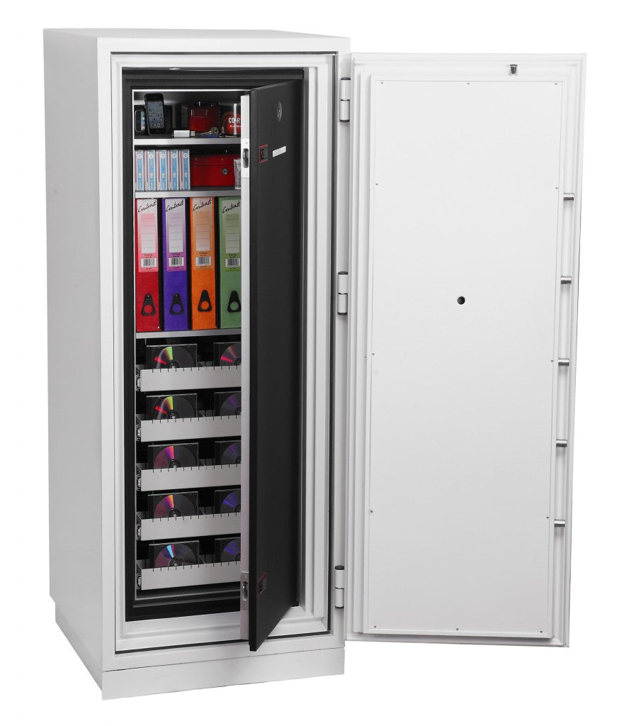 Phoenix Safe Co. Phoenix Sicherheitsschrank Data Commander DS4622E – Elektronikschloss – 228 l – Feuerschutz 120 min – Weiss