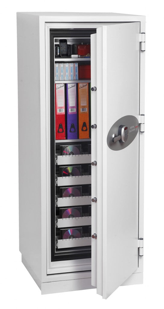 Phoenix Safe Co. Phoenix Sicherheitsschrank Data Commander DS4622E – Elektronikschloss – 228 l – Feuerschutz 120 min – Weiss