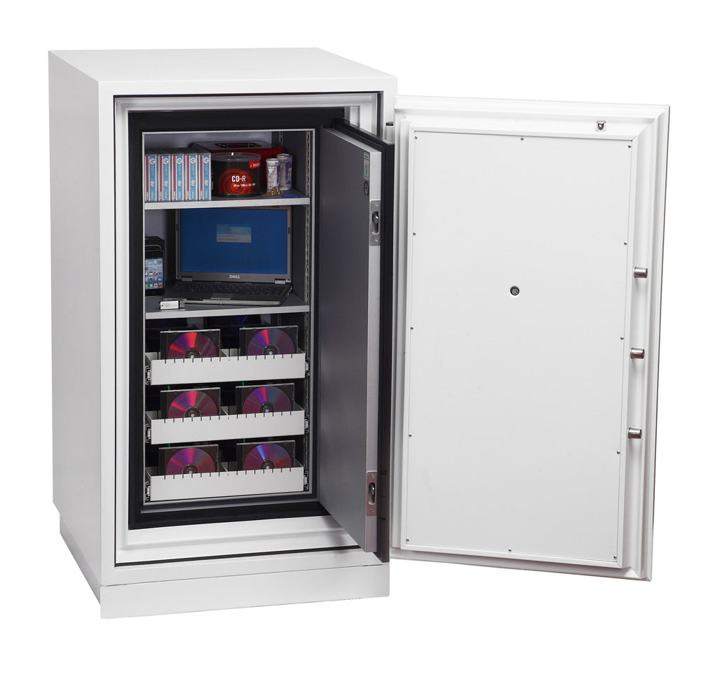 Phoenix Safe Co. Phoenix Sicherheitsschrank DS4621K – Schlüsselschloss – 143 l – Feuerschutz 120 min, wasserabweisend – Weiss