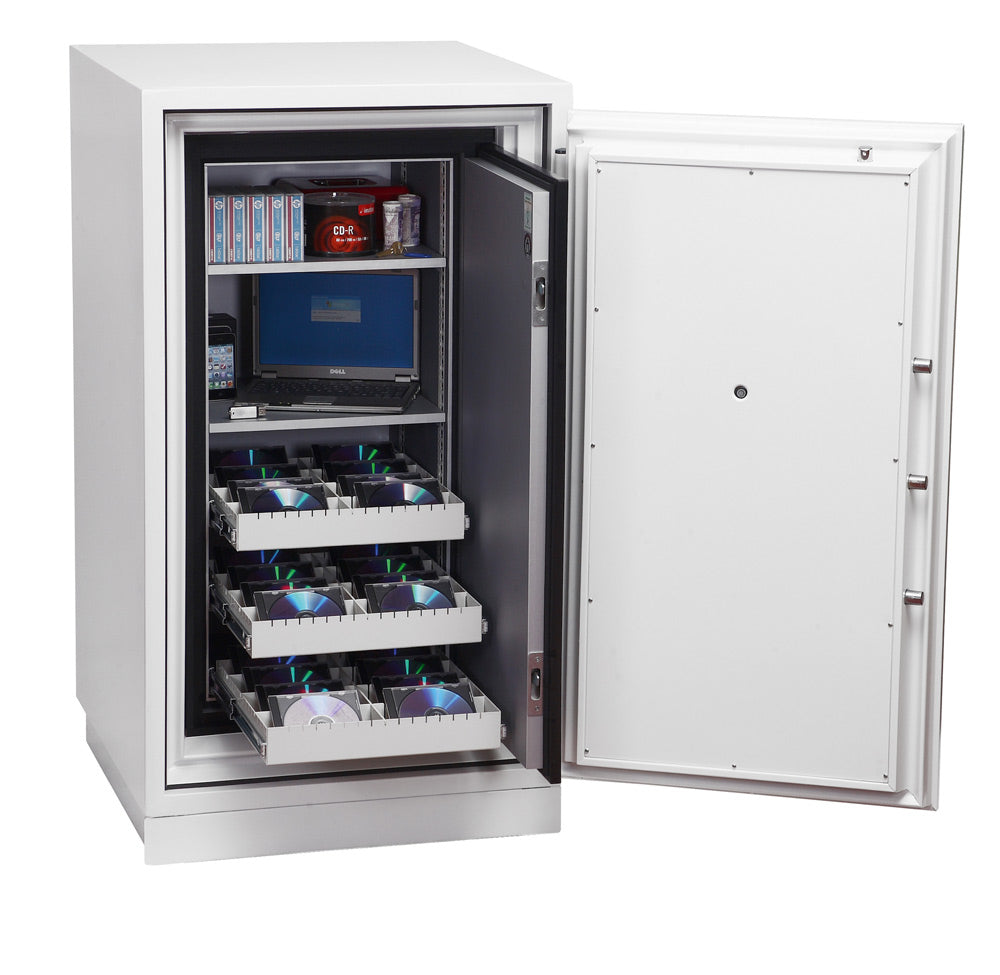 Phoenix Safe Co. Phoenix Sicherheitsschrank DS4621K – Schlüsselschloss – 143 l – Feuerschutz 120 min, wasserabweisend – Weiss