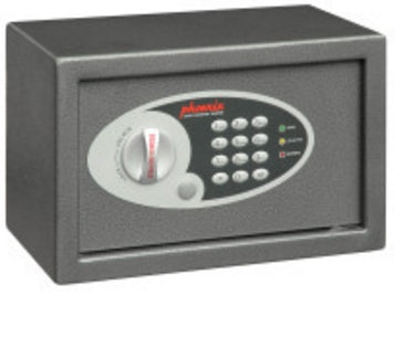 Phoenix Safe Co. Phoenix Tresor VELA SS0801E – Elektronikschloss – 10 l – Boden-/Wandmontage – Graphitgrau