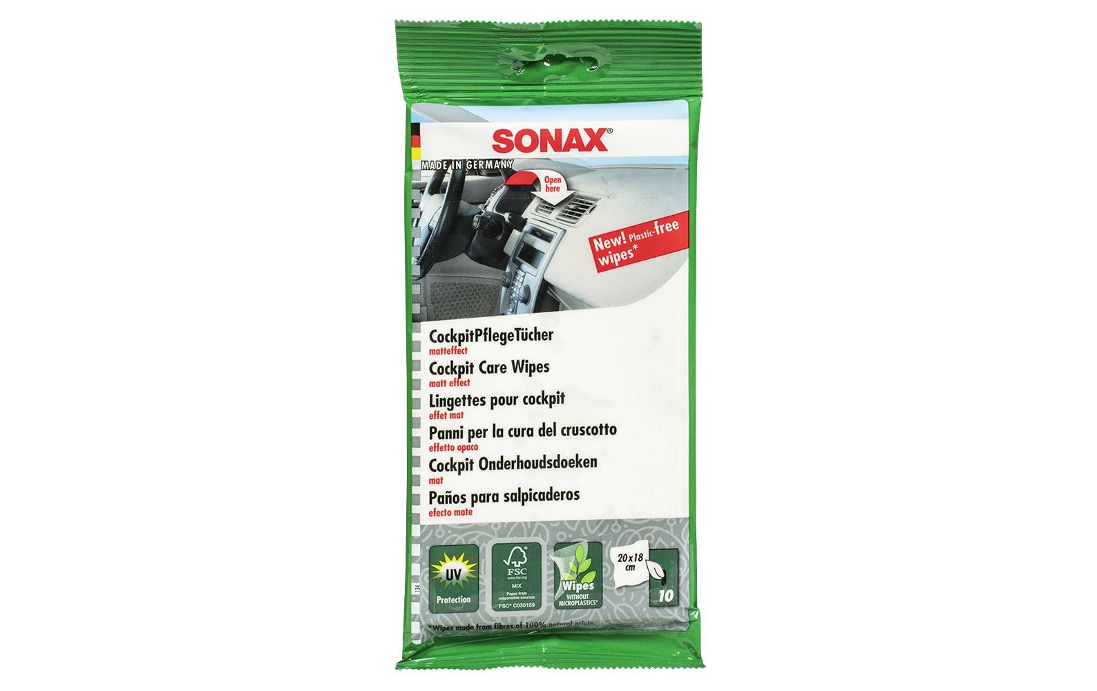 Sonax Kunststoffpflege Tuch, matt – 10 Stk.