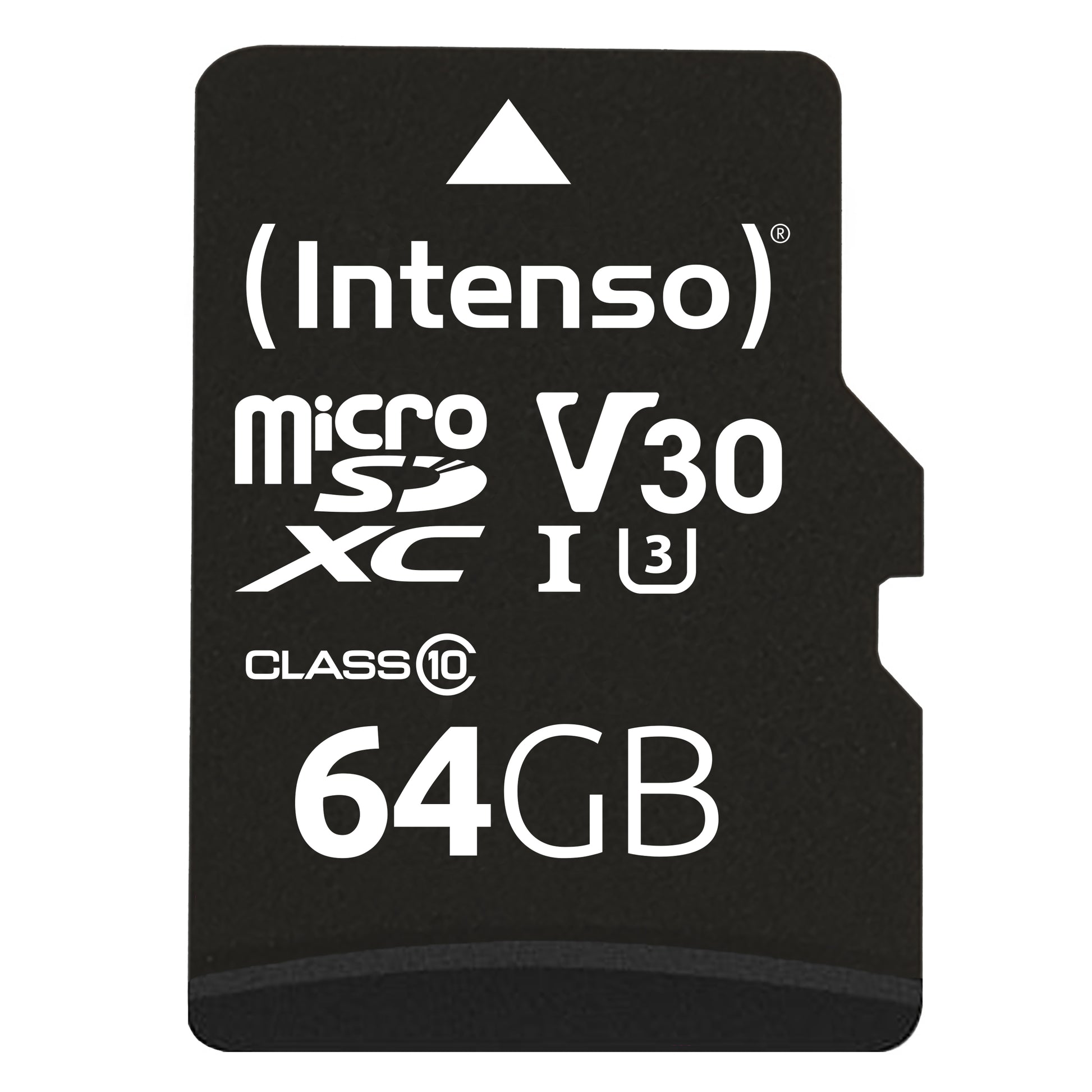 Intenso 3433490 microSDXC 64 GB – UHS-I, Klasse 10, U3, V30, 100/45 MB/s, inkl. SD-Adapter