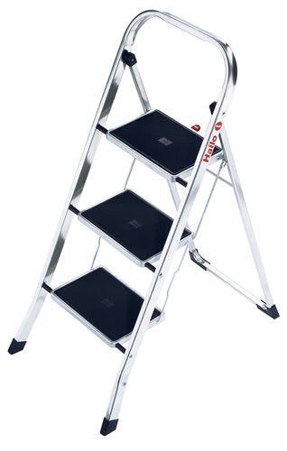 Hailo Klappleiter – 3 Stufen, 150 kg, Höhe 105 cm, Aluminium