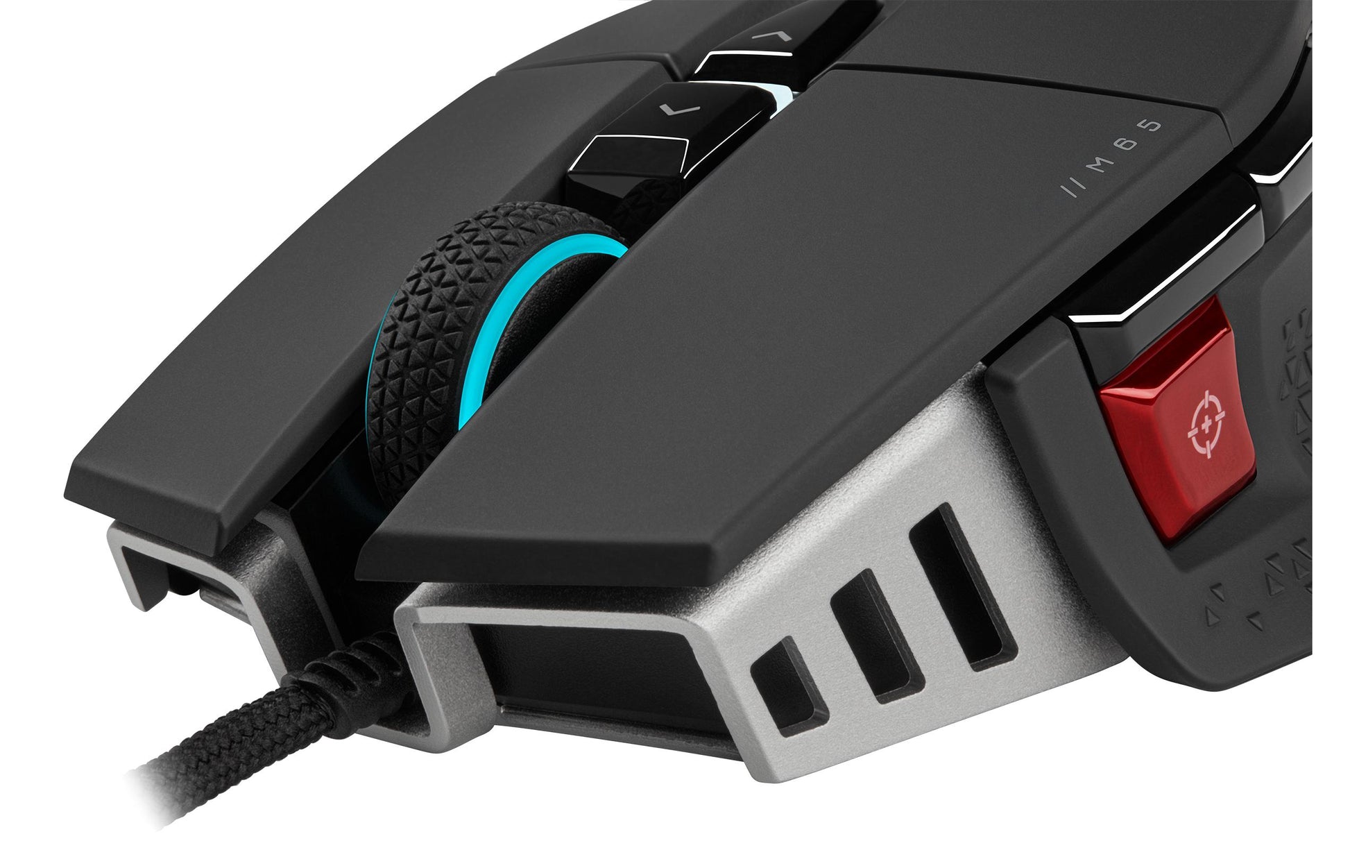 Corsair M65 Ultra RGB – Gaming-Maus – Kabelgebunden (USB‑A), 26000 DPI, Rechts, Schwarz