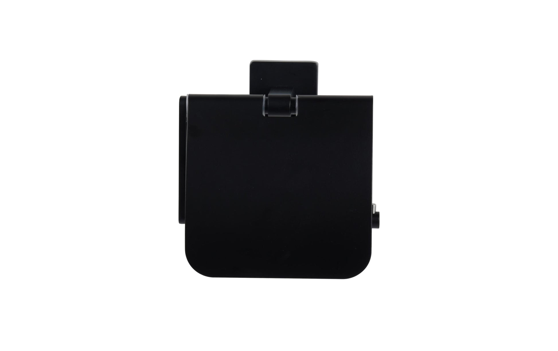 COCON Toilettenpapierhalter – Zink Schwarz Matt, Wandmontiert, Zum Bohren, 14 × 8 × 15 cm
