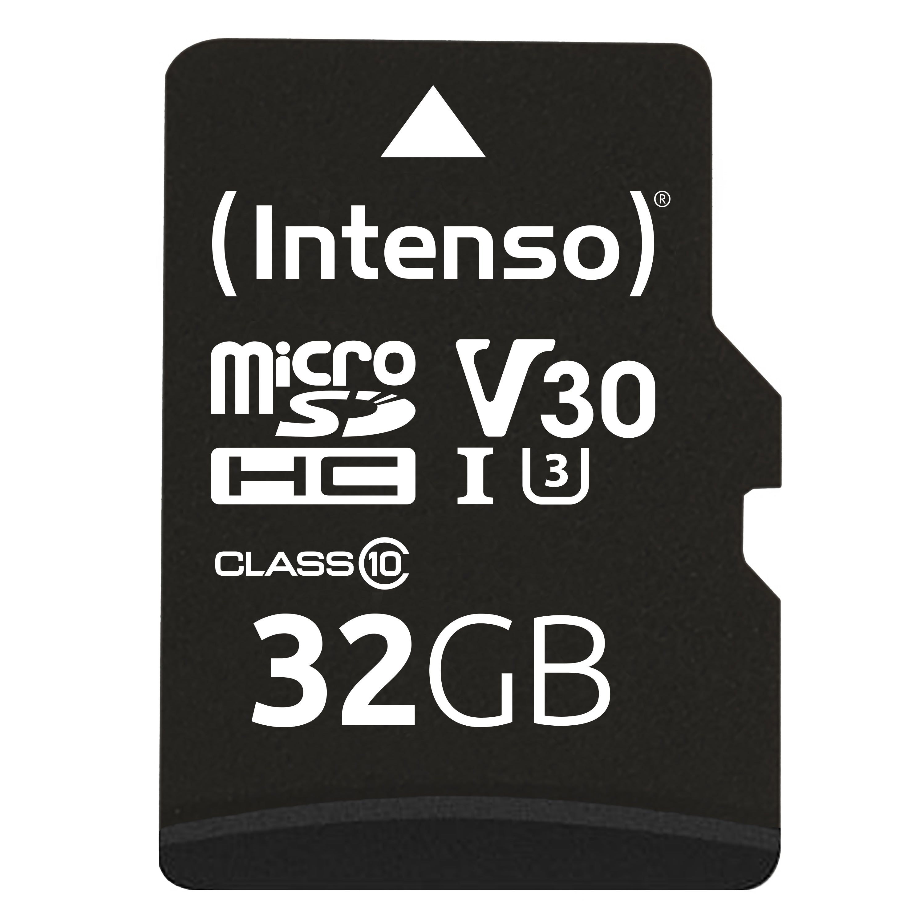 Intenso PRO 3433480 microSDHC 32 GB – UHS-I, Klasse 10, U3, V30, 100/45 MB/s, inkl. SD-Adapter