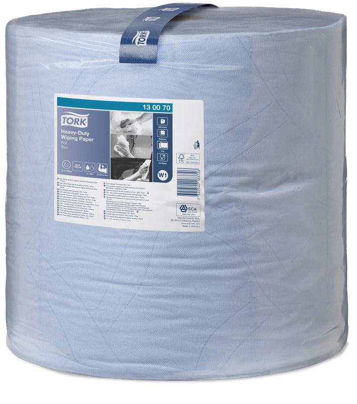 Tork Mehrzweck-Putzrolle – 2-lagig – 36,9 cm × 340 m – 1'000 Blatt – blau