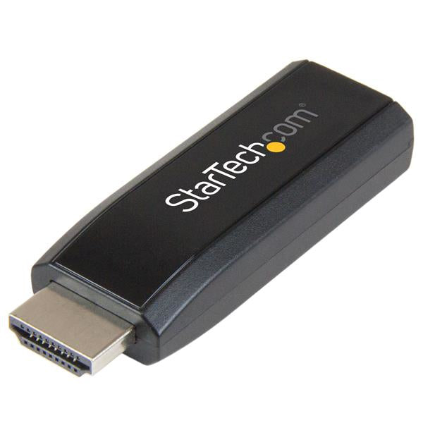 StarTech.com HDMI-zu-VGA-Adapter – 1920 × 1200 @ 60 Hz, 3,5 mm Audio, aktiv – Schwarz