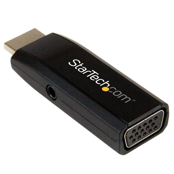 StarTech.com HDMI-zu-VGA-Adapter – 1920 × 1200 @ 60 Hz, 3,5 mm Audio, aktiv – Schwarz
