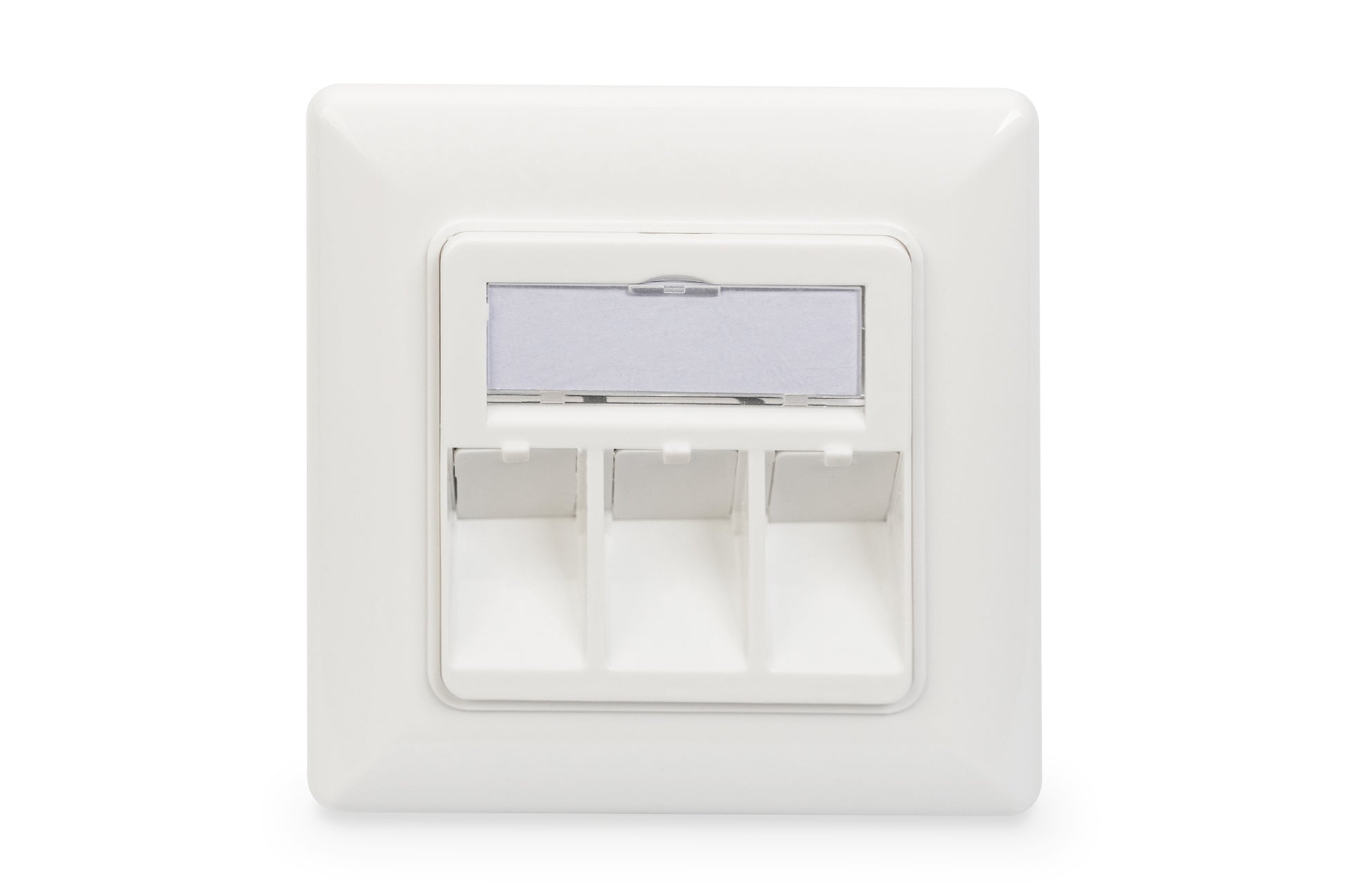 Digitus Keystone-Modul RJ45, 3×RJ45, 80×80 mm, ABS – weiss