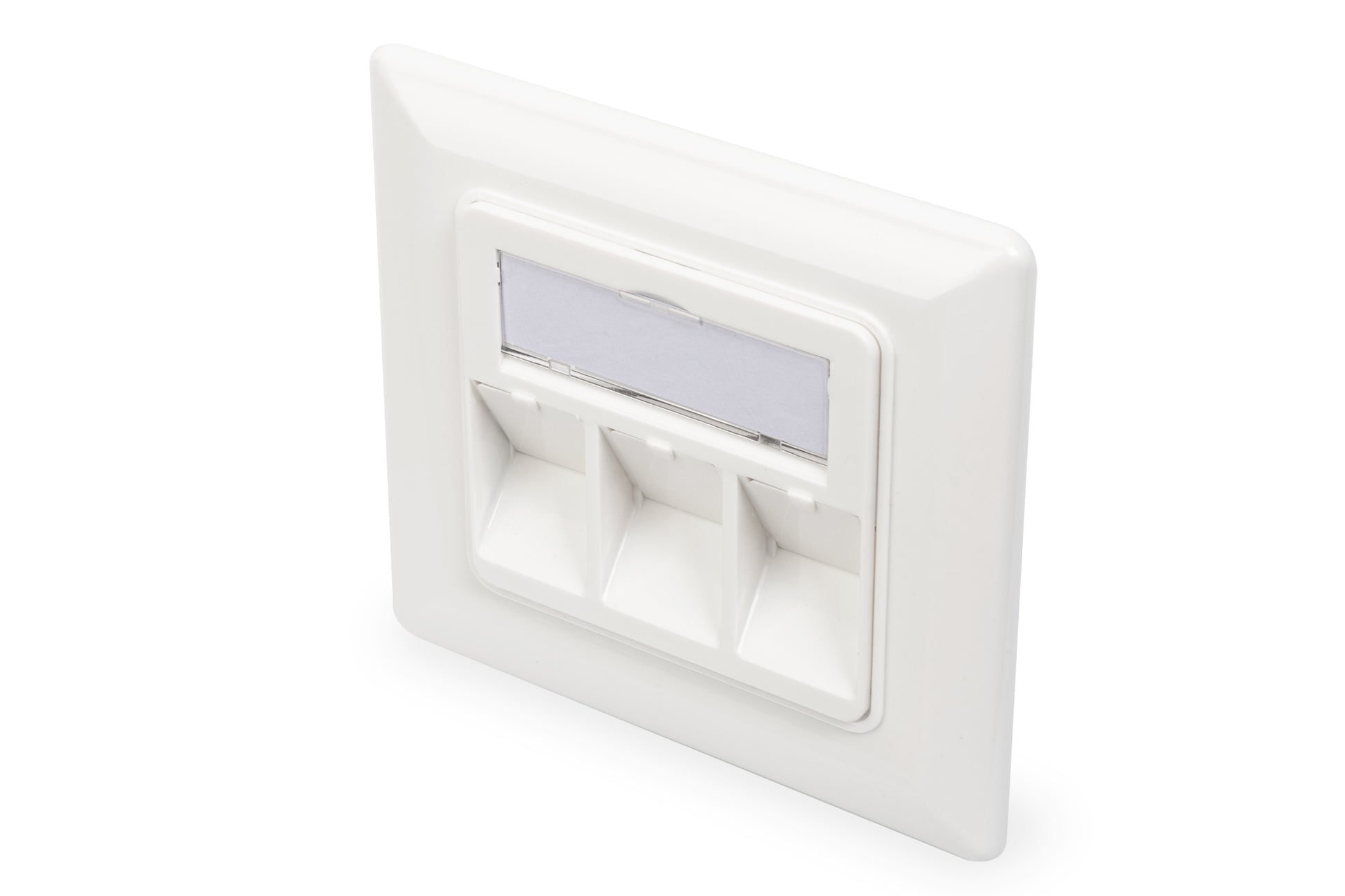 Digitus Keystone-Modul RJ45, 3×RJ45, 80×80 mm, ABS – weiss