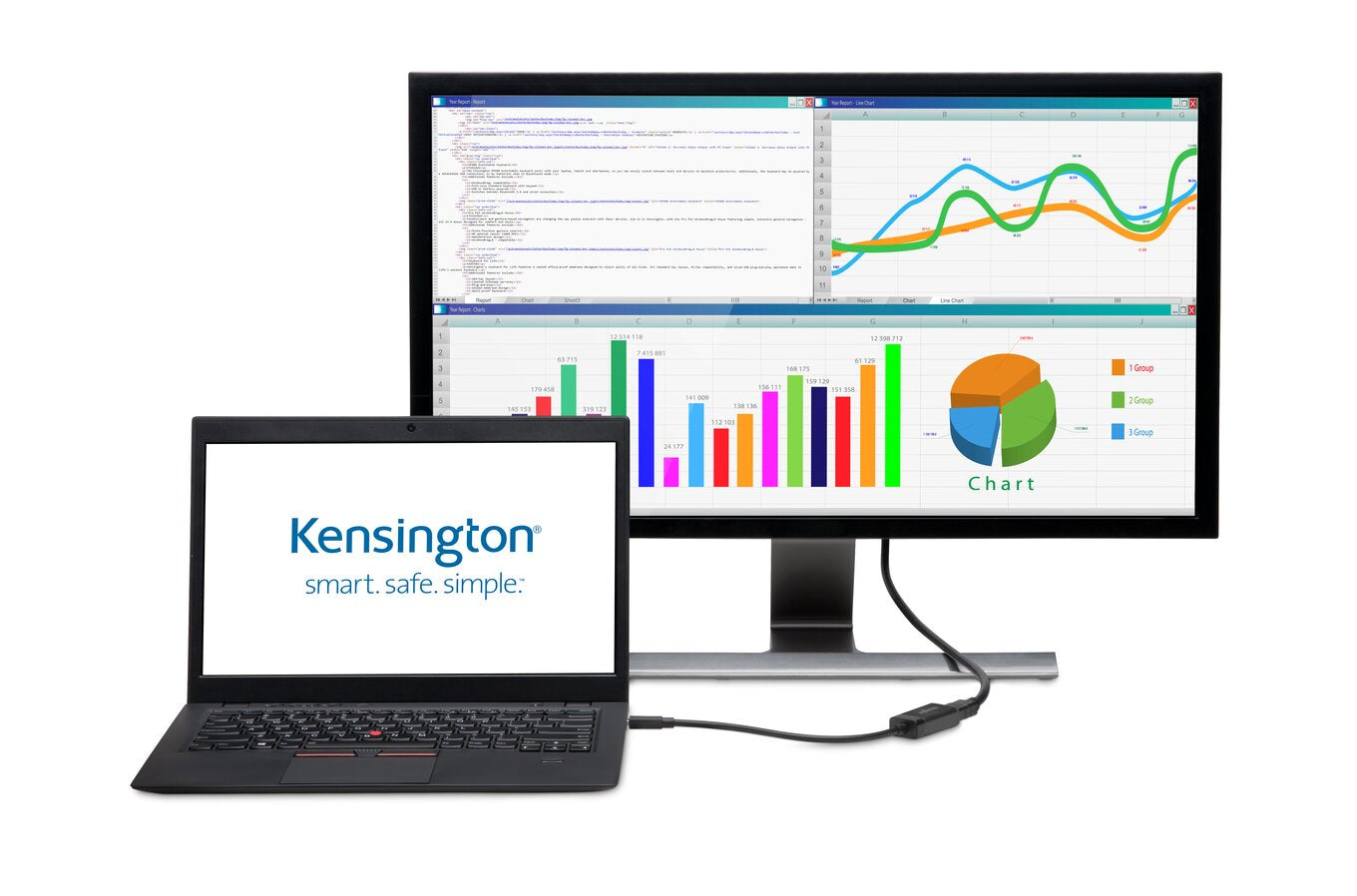 Kensington VM4000 Adapter Mini DisplayPort zu HDMI – 4K (3840 × 2160) @ 30 Hz, DisplayPort 1.2, Schwarz