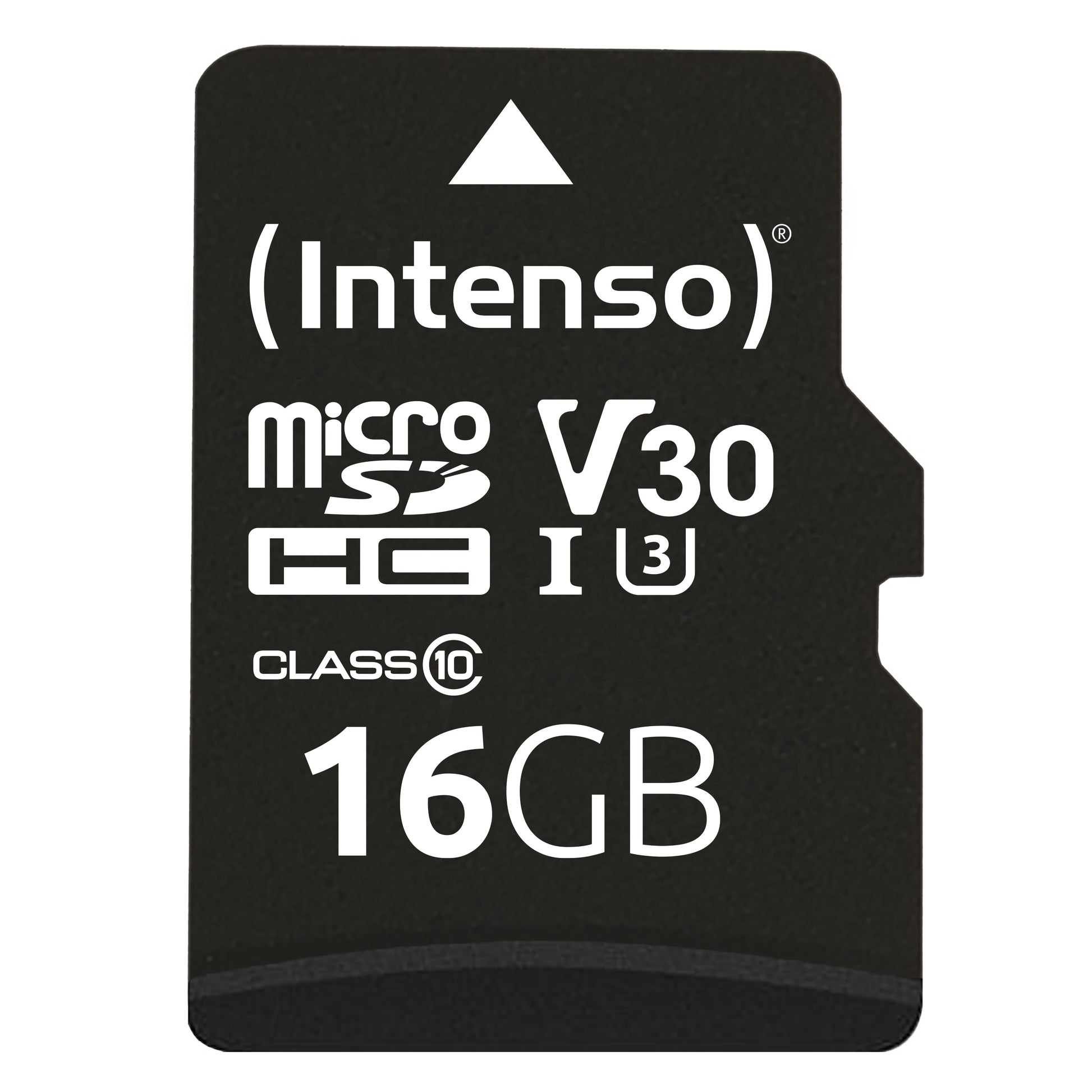 Intenso PRO 3433470 microSDHC 16 GB – UHS-I, Klasse 10, U3, V30, 100/45 MB/s, inkl. SD-Adapter