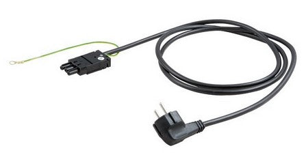 Bachmann GST18 Stromkabel – Schuko (Typ E/F) – Wieland GST18, 5 m, mit Erdanschluss, Schwarz