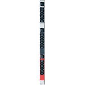Bachmann Rack-PDU Basic, 3-phasig, 18× IEC C13 + 3× IEC C19, 16 A, Stecker CEE 3L+N+PE, 1U vertikal