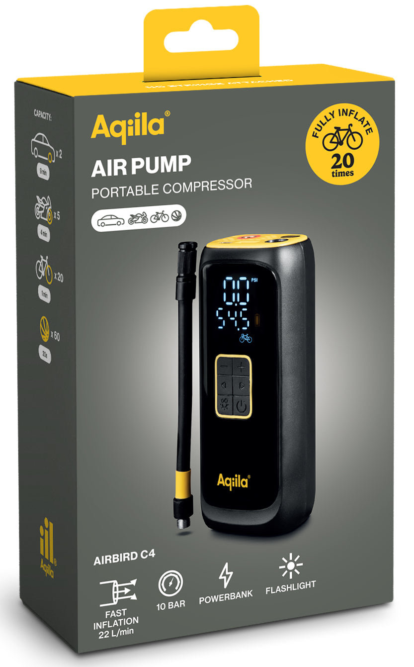 Aqiila Airbird C4 Powerbank 2'000 mAh – 1× USB-C, schwarz