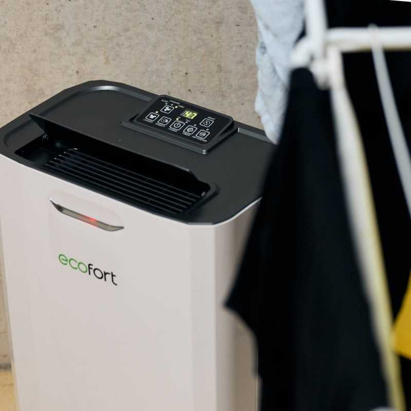 Ecofort Luftentfeuchter ecoQ 9L – 9 L/24 h, bis 50m², Tank 5 l, Hygrostat