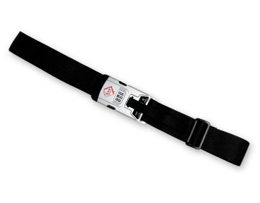 KH Security Koffergurt mit Zahlenschloss und Waage – für Gepäck – Länge 194 cm – Silber/Schwarz