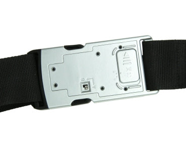 KH Security Koffergurt mit Zahlenschloss und Waage – für Gepäck – Länge 194 cm – Silber/Schwarz