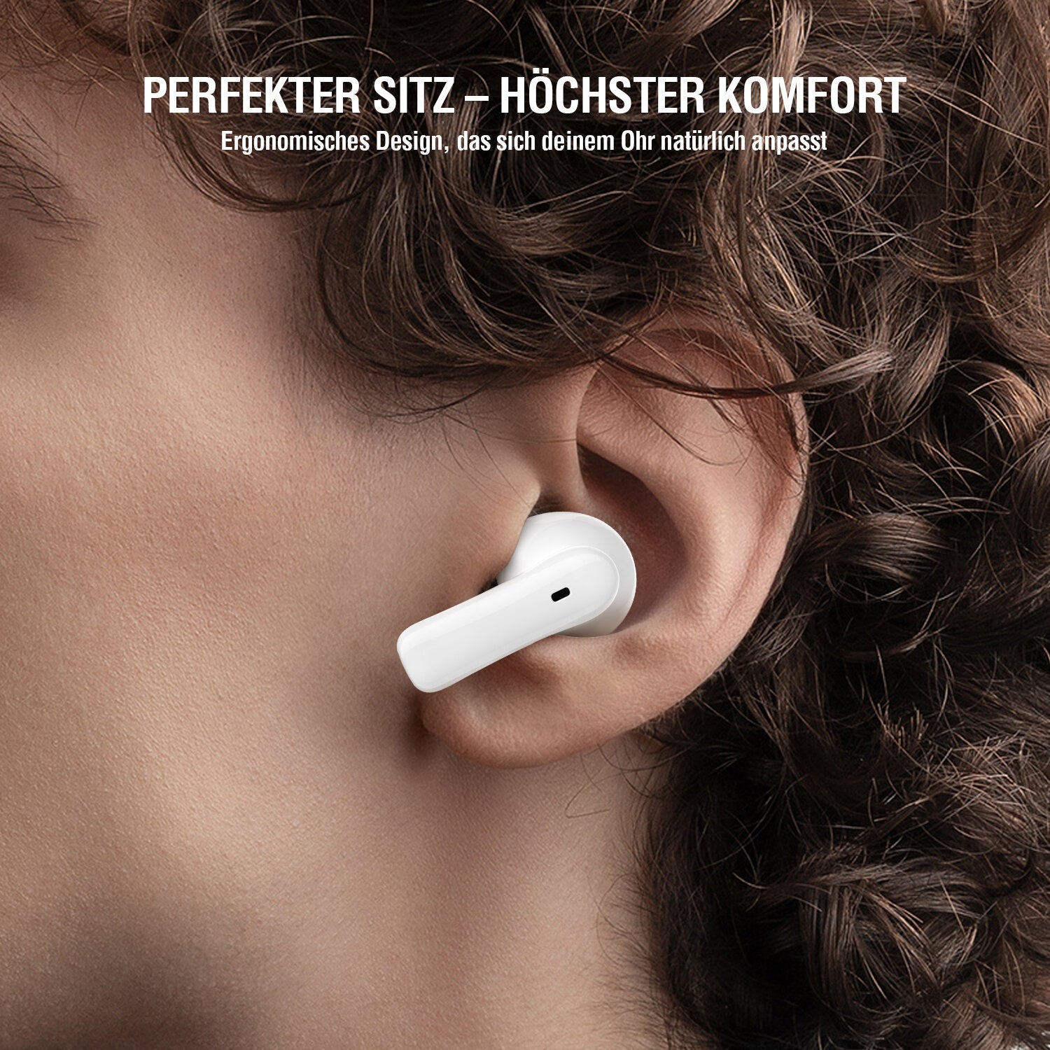 4smarts SkyBuds Air TWS In-Ear – Qi-Ladecase, Weiss, BT 5.4