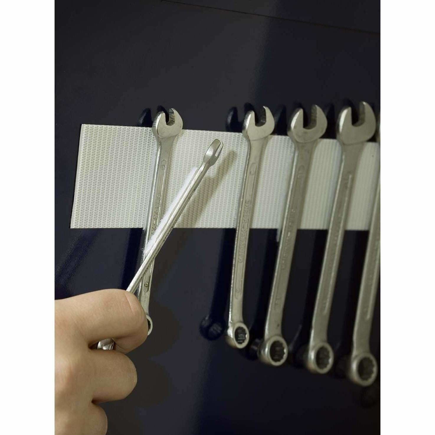 Velcro Klettband extra stark – 50 mm × 2,5 m, weiss, selbstklebend