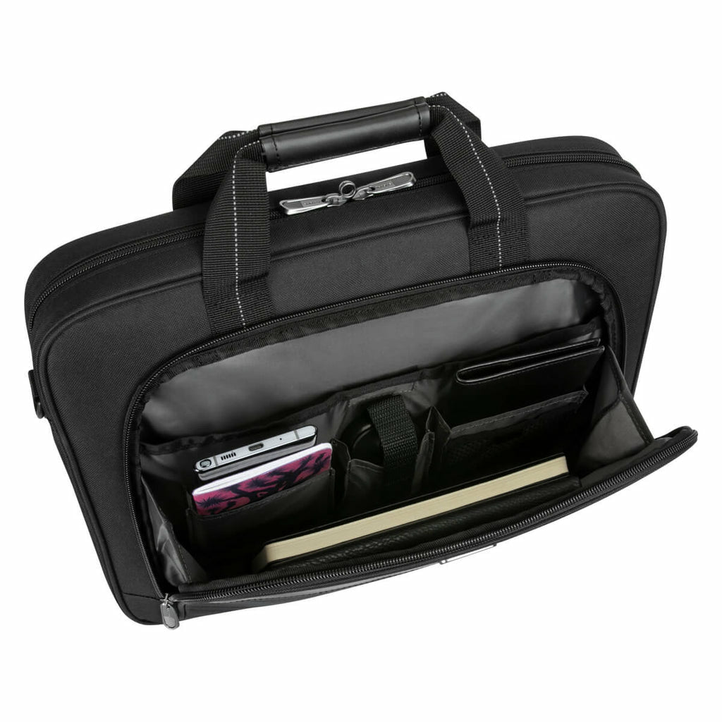 Targus Notebook-Tasche 15,6" – Abnehmbarer Schultergurt, Trolley-Haltegurt – Schwarz