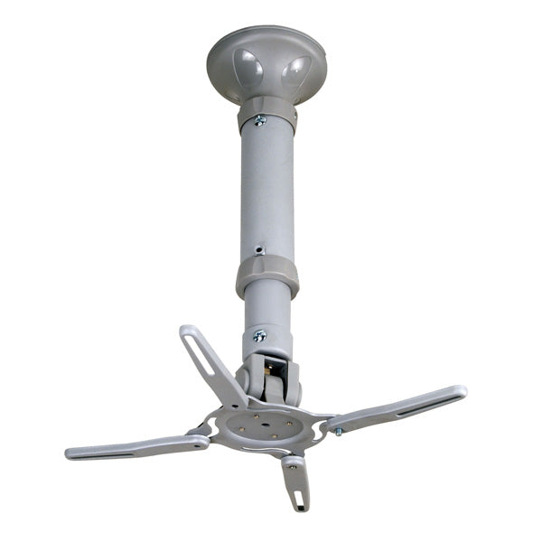 VALUE Beamer-Deckenhalterung, H 42,5–52,5 cm, 11,5 kg, schwenkbar, grau
