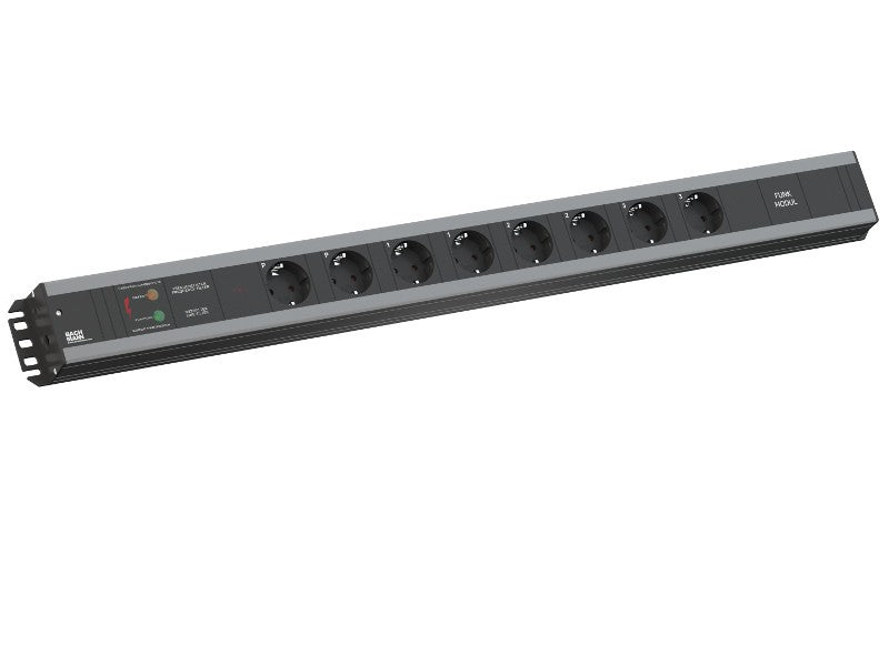 Bachmann Steckdosenleiste – 6×T13, 2 m, 3×Schalter, IP20
