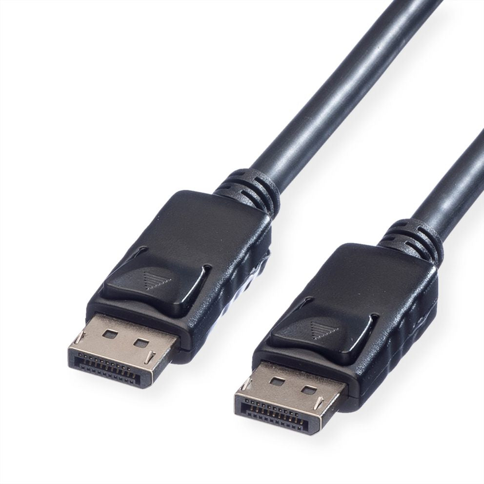 ROLINE DisplayPort Kabel DP 1.2 4K 60 Hz – 7,5 m – für PC, Notebook, Monitor
