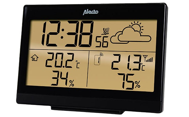 Alecto WS-2300 – Wetterstation, Funk, beleuchtetes 5,4"-Display, inkl. Aussensensor