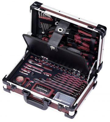 KRAFTWERK Werkzeugkoffer 3944.1, Aluminium, Schwarz, Bestückt, 123-teilig