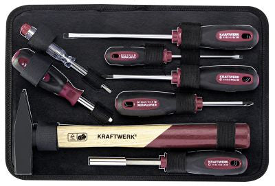 KRAFTWERK Werkzeugkoffer 3944.1, Aluminium, Schwarz, Bestückt, 123-teilig
